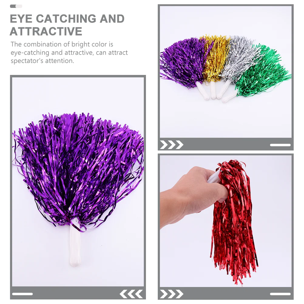 18 Pcs Hand Stick to Shake Bouquet Portable Cheerleading Props Pom Poms Compact