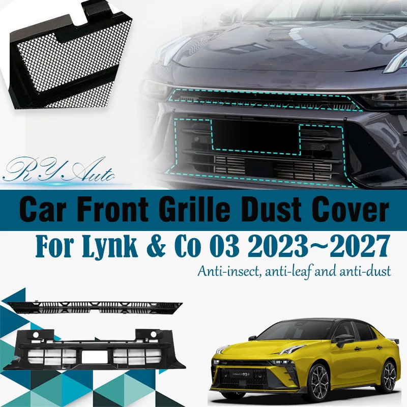 

Car Grille Mesh For Lynk & Co 03 2023MY 2023 2024 2025 2026 2027 Anti-dust Pad Front Grille Dust Tank Air Cover Auto Accessories
