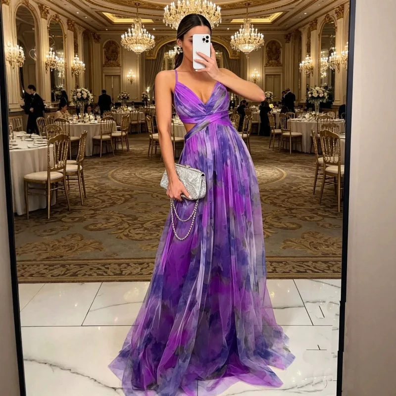 

Cross border European and American foreign trade long style sexy new dress women's dress elegant mini long dress