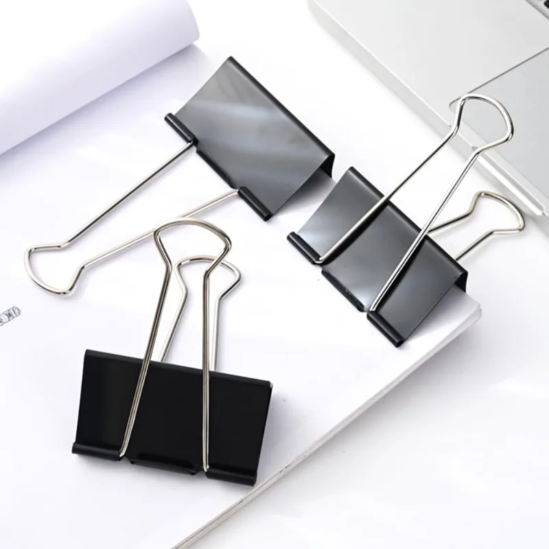 50/60mm Binderclips, für Büro- und Haushaltsbedarf, Rechnungsordner, Zeichenbrett-Ordner, extra große Clips, robuste Papierklammern