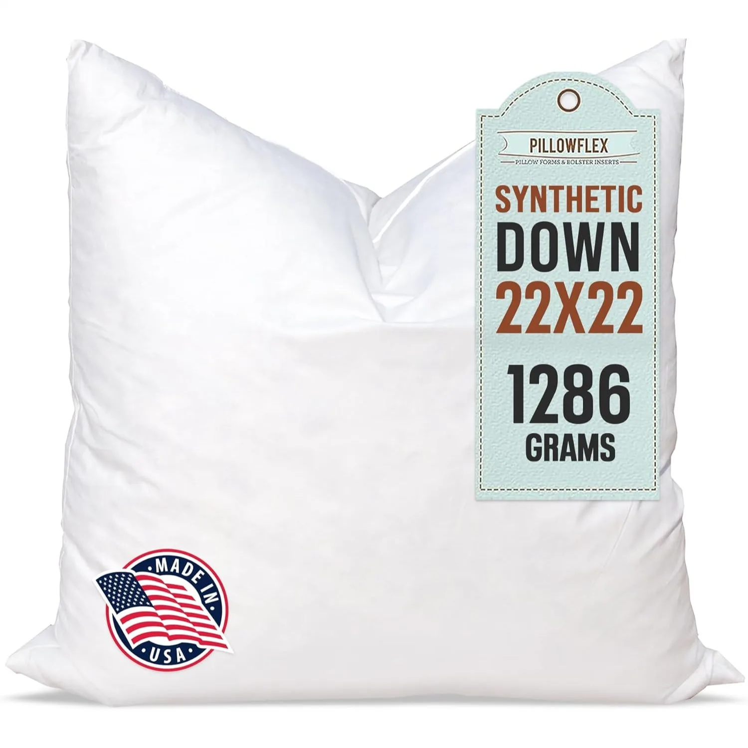 

Ultra Soft Square Throw Pillow Insert 22x22 for Couch Shams and Bed Decor