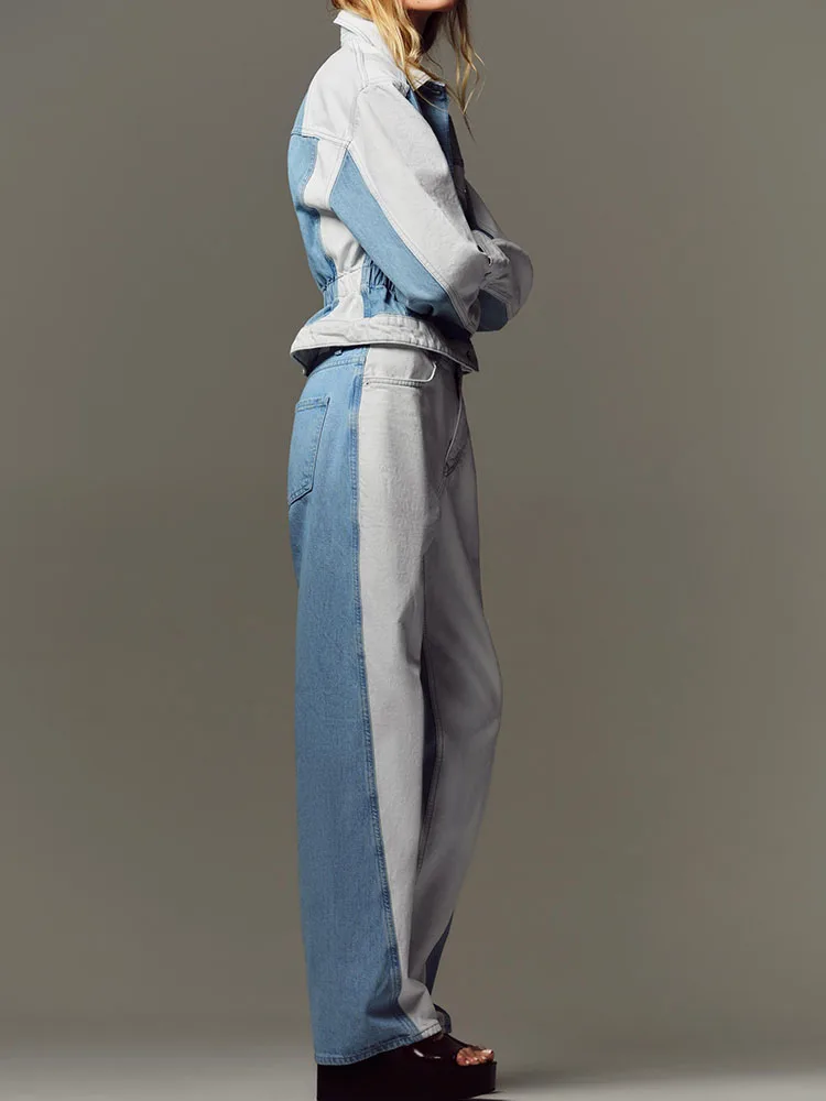 معطف جاكيت نسائي جديد مجموعة الخريف جينز متوسط الخصر إطلاق صيف 2025 أزياء عرقية عصرية للنساء