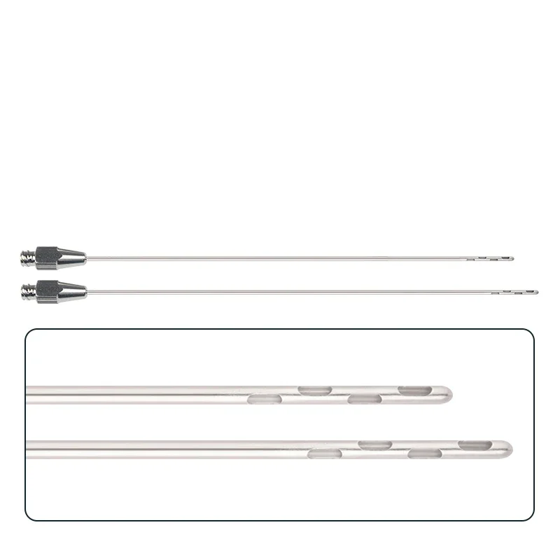 1pcs Autoclavable Liposuction Cannula Luer Lock Needle Rotate 4 Holes Liposuction Instruments