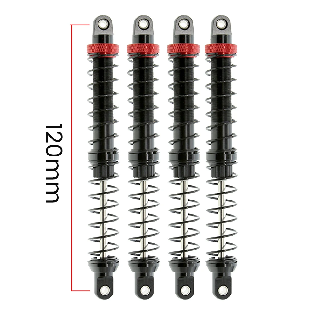 

4Pcs Oil Adjustable Spring Shock Absorber Damper For 1/10 D90 SCX10 TRX4 RC Car Truck Crawler,120Mm