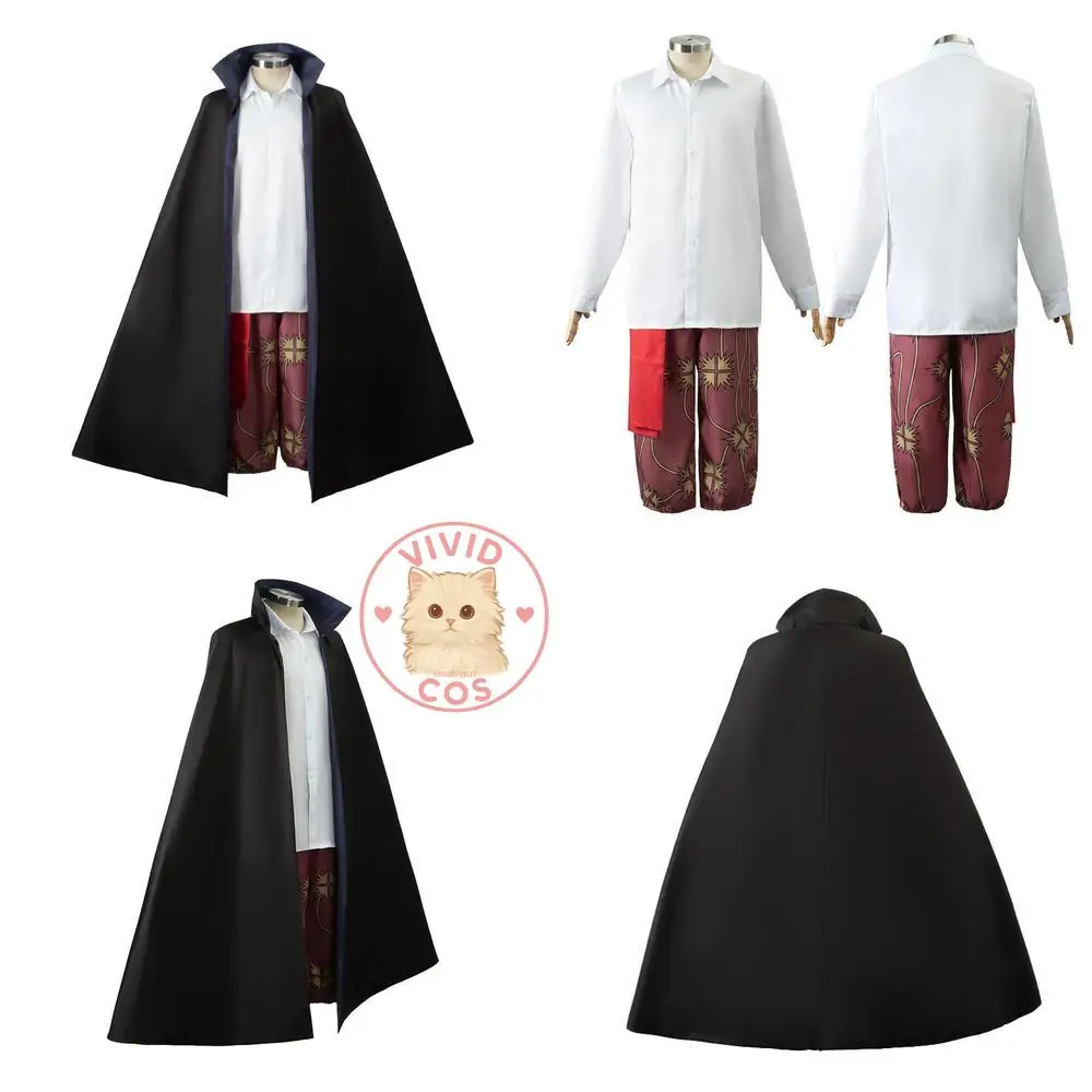 

Popular Anime Cosplay Costume Shanks The Red-Haired Classic Role Play Suit for Men Wig Anime Convention Halloween Party Outfit