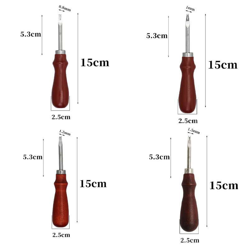 Leder Common Edge Beveler Skiving Craft Keen Edge Schneidwerkzeug zum Abschrägen von V-förmigen Klinge mit abgerundeter Mitte und zum Aufnehmen der Kante – Detail 7
