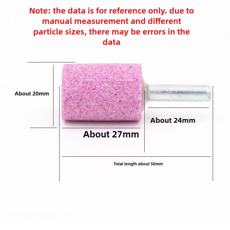 اسطوانة حمراء/رصاصة/T-نوع 6x16-40 مللي متر كروم كولندوم متجمد رئيس رأس مطحنة كهربائية السيراميك المعادن رأس مطحنة