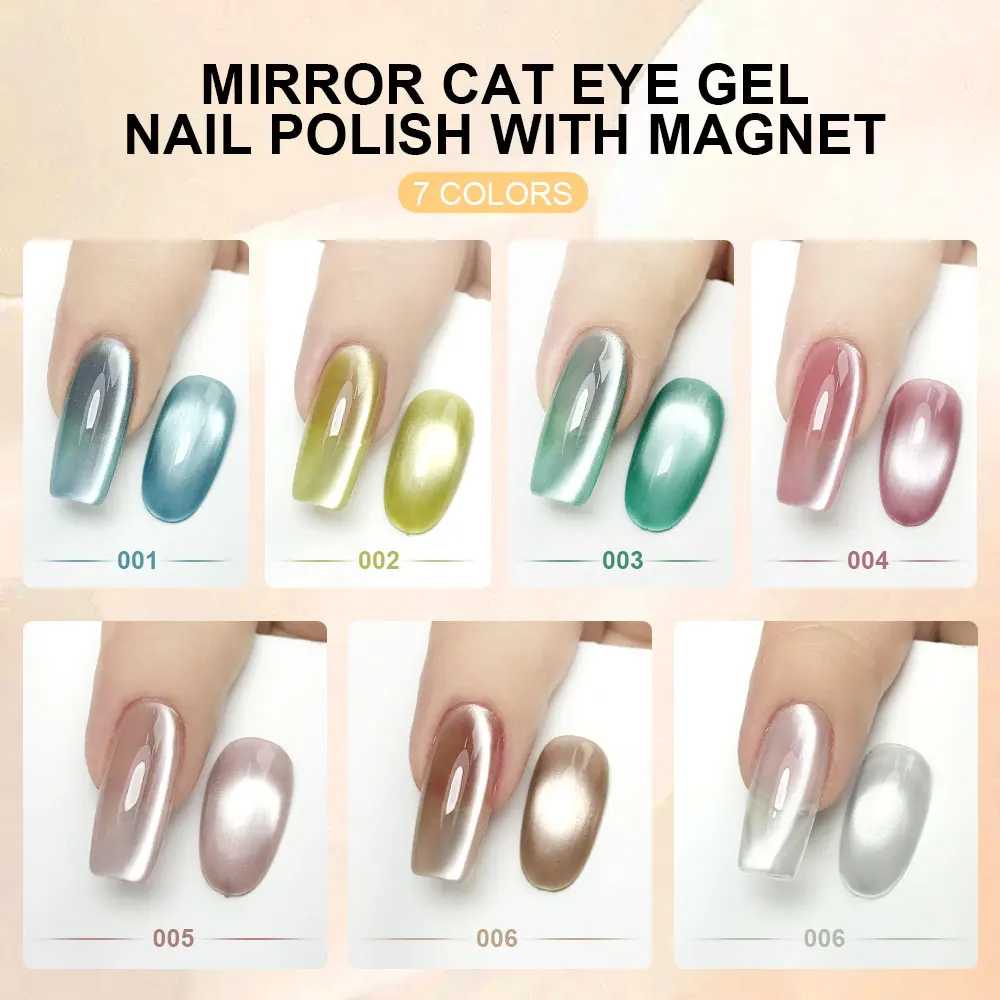 LIMEGIRL zestaw lakierów żelowych do paznokci Cat Eye UV Flash półtrwały lakier materiały do ​​Manicure 8ml brokat magnetyczny zestaw żelowych lakierów do paznokci