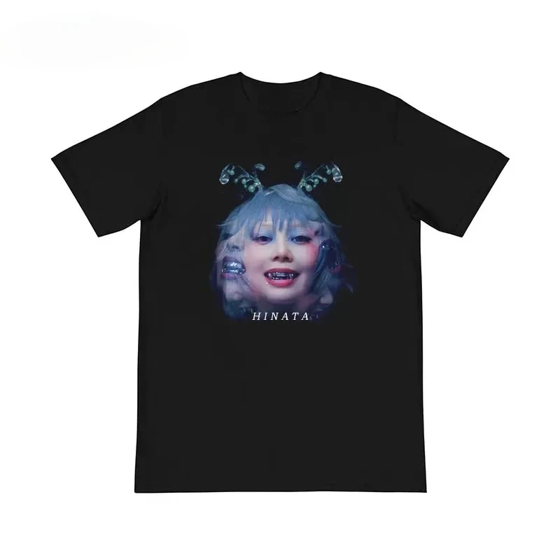 

HINATA peripheral t-shirt XG short sleeved cotton tee street European and American style Korean version loose men and women's