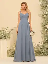 Shiyicey 2024 Sweetheart Spaghetti Strap Simple Special Occasion A-Line Evening Dress Bridesmaid Dresses Prom Gowns for Party