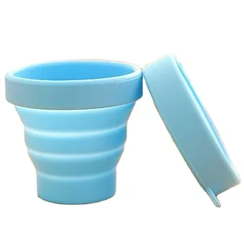 Travel Portable Drinkware Tools Coffee  Solid Color Water Folding Gargle  for Outdoor Travel Tea Glass 170ml Silicone Cups