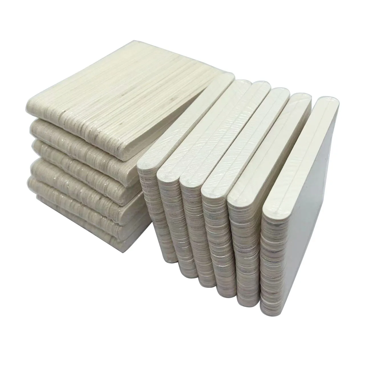 600 Stuks Witte Houten Nagelvijl 100/180 80/80,120/120 Houten Schuurplaat Nagelvijl Manicure Tool Nail Art Tool