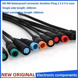 M6 6mm M8 8mm 2/3/4/5/6Pin conector impermeable macho y hembra enchufe de aviación cable de freno sensor de señal