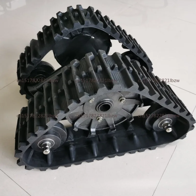 Four-wheeled electric vehicle, kart, beach car accessories, modified snowmobile, sleigh, rear wheel tracked ski wheel Single one