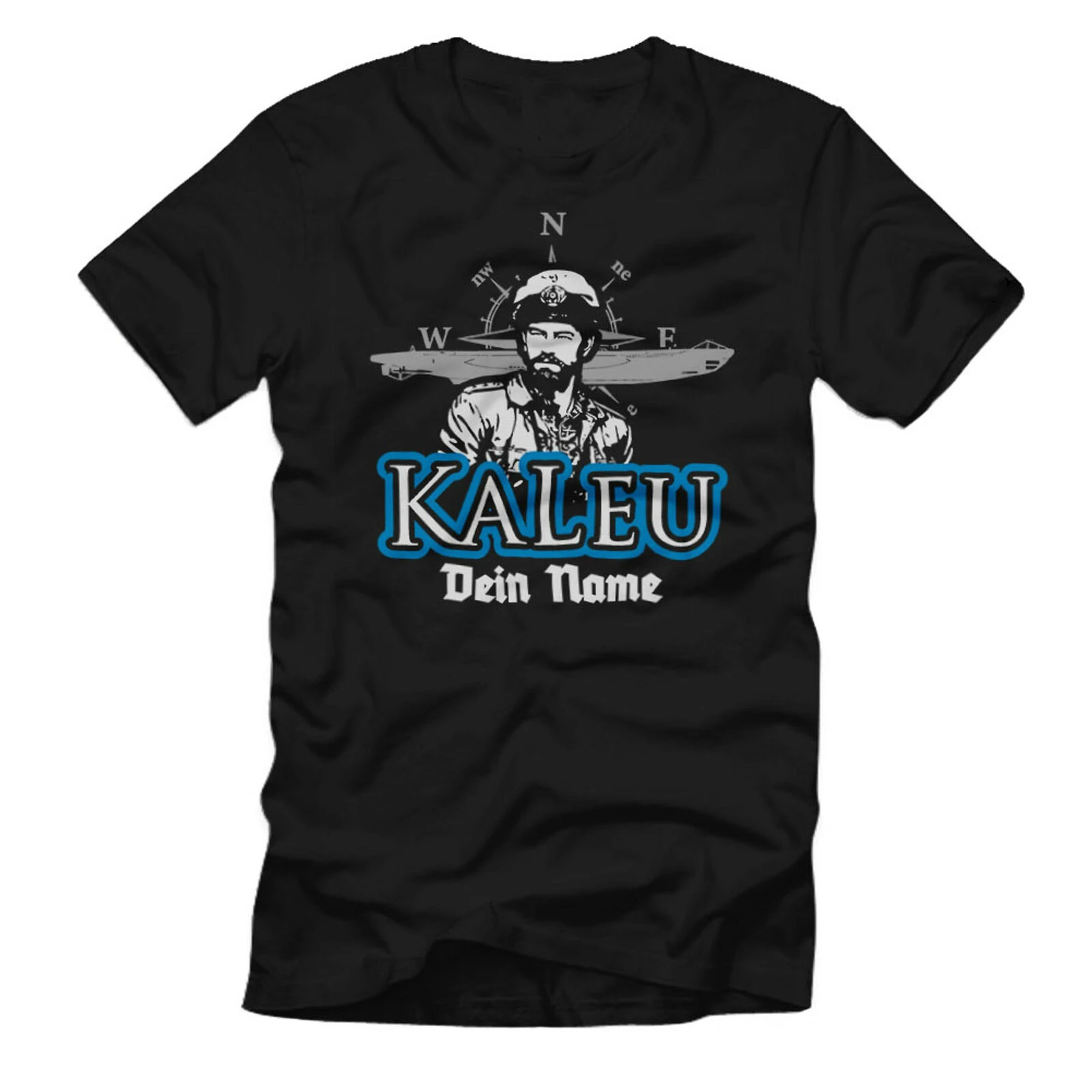 U96 KaLeu Personalisiert Personalisiert U-Boot Kapitän-Leutnant Marine WW2 Men\'s 100% Cotton Casual Tshirts Loose Top Size S-3XL