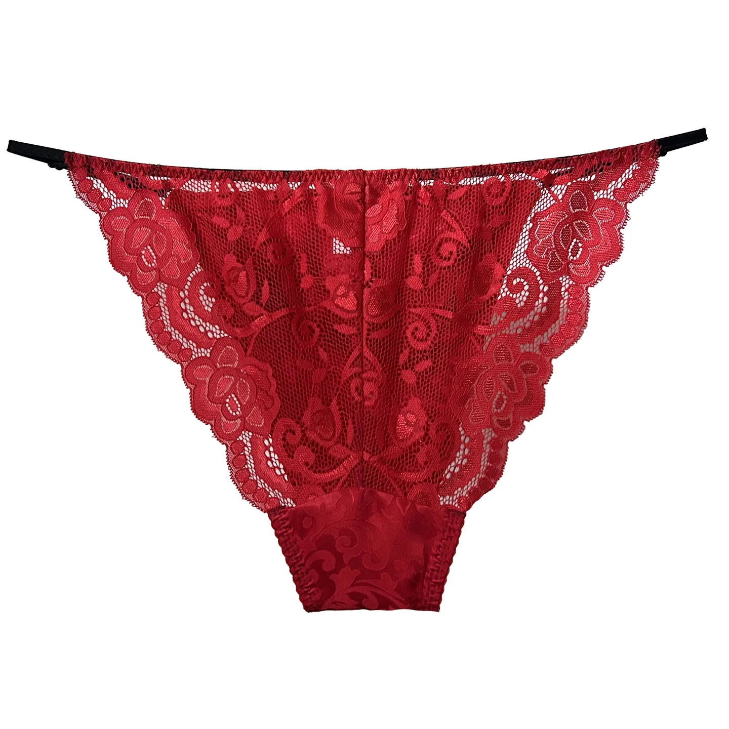 رجل ربطة عنق النبيذ الأحمر 100% الحرير سراويل قصيرة الدانتيل تصميم BF الهدايا FKK حفلة عرض حي أزياء رقص Harajuku التايلاندية