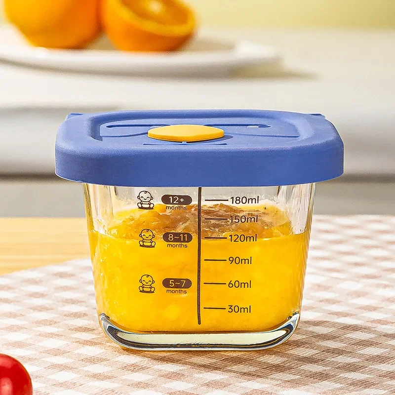 Baby Food Box  Children's Food Bowl  Baby Glass Preservation Box  Food Storage Box  Steamed Egg Soup Bowl