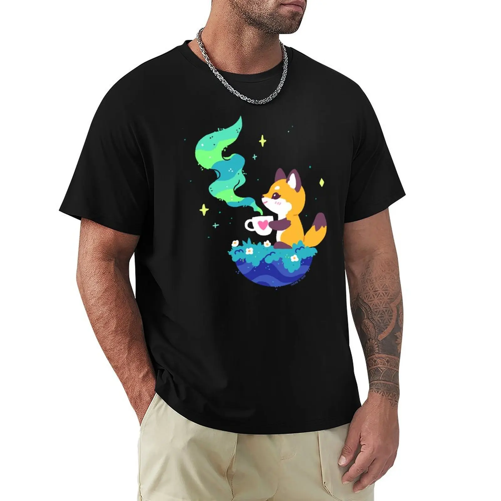 

Fox Tea 2020 T-Shirt Casual Light Summer Short Sleeve Top