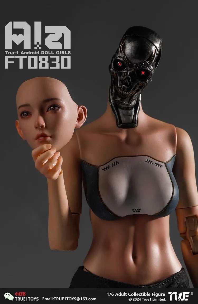 True1Toys 1/6 FT0830 Android Ala Semi-mechanical Action Figure 12'' Female Soldier Figurine Full Set Collectible Model Toy