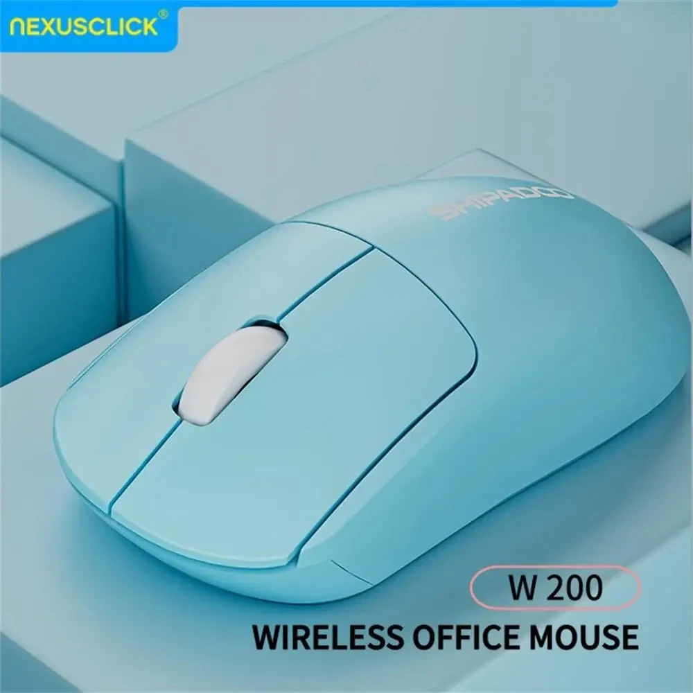 Mouse Sem Fio Clássico NexusClick 2.4G, Silencioso, Ergonômico, Chip Óptico, Economia de Bateria, Durável, Barato, para Negócios e Jogos, para Laptop