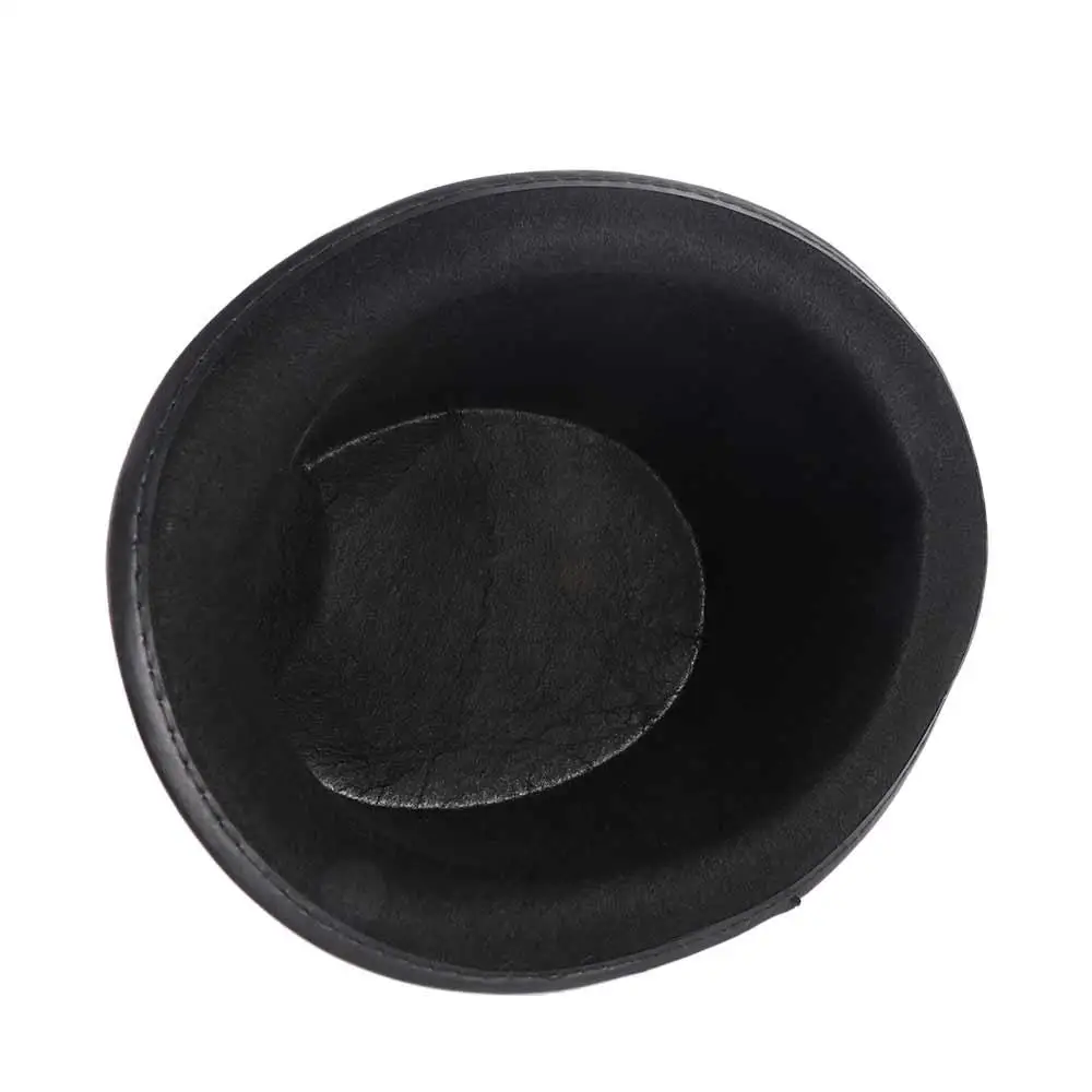 Zwarte Feestartikelen Halloween Rekwisieten Cosplay Fedora Hoed Goochelaar Hoge Hoed Uitgevoerd Hoed Bowler Hoge Hoed Retro Top Cap