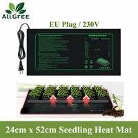 24x52cm Seedling Heat Mat for Seed Starting EU Plug 230V Waterproof Heating Pad for Indoor Plants Germination 20 Watts