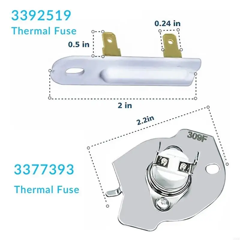 جزء تسخين مجفف U0DE مع ترموستات وتبديل حراري باستبدال الجزء من لوحة التسخين مجموعة مجموعة سخان المجفف مجموعة