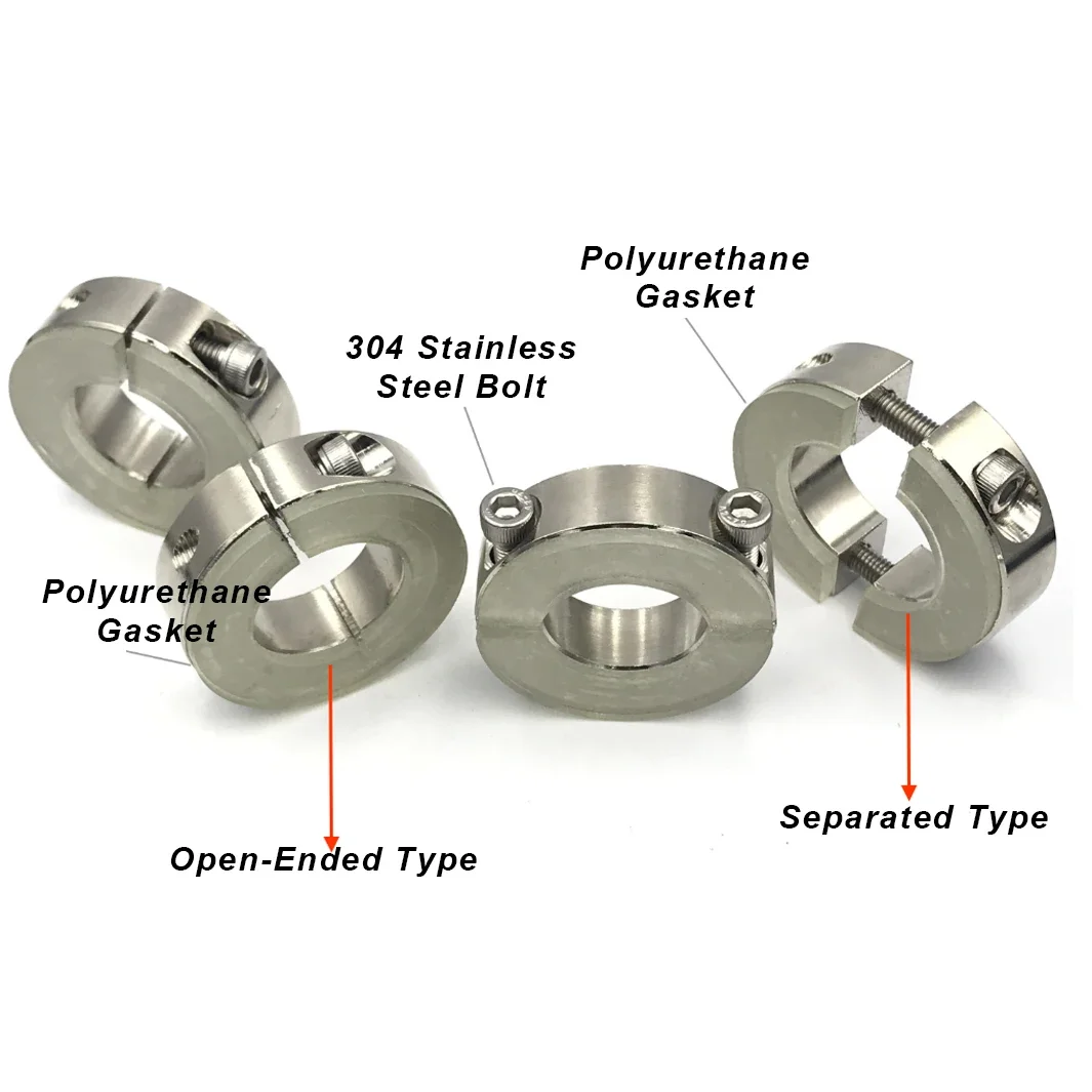 1PCS Clamp Collar Single/Double-Opening Retaining Ring Positioning Ring,Motion Clamping Ring