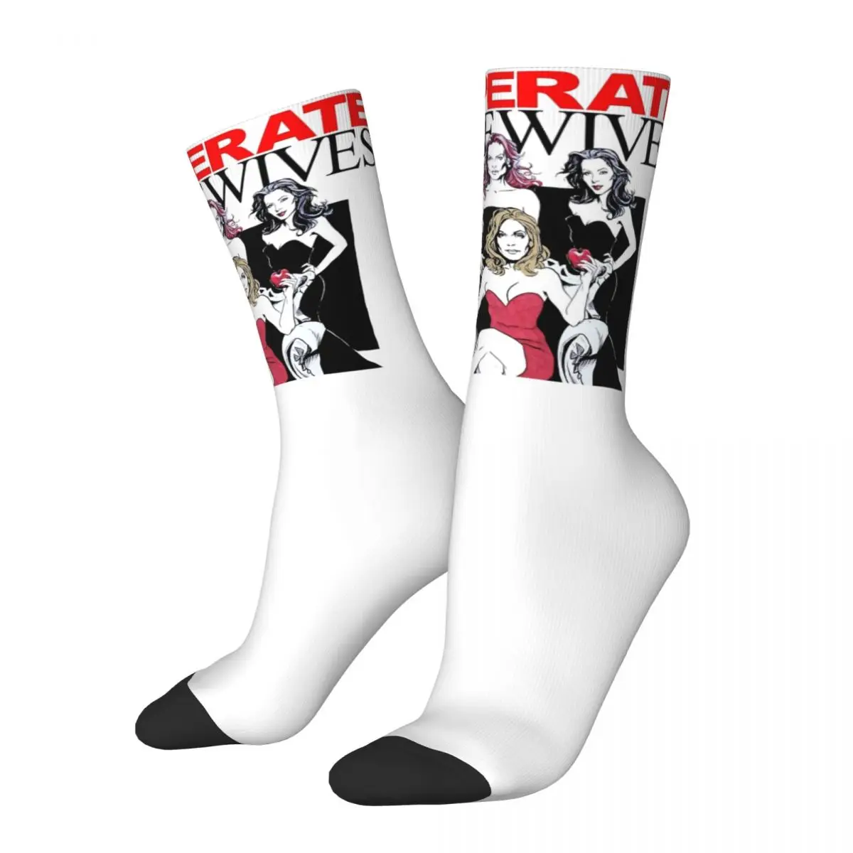 

Retro Women Men Desperate Housewives TV Show Theme Socks Bree Van de Kamp Merch Football Socks Soft Birthday Present