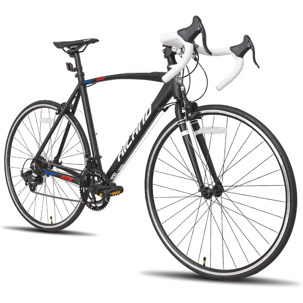 NEW HILAND 700c Road Bike, 14 Speeds, Light Weight Aluminum Frame, Racing Bike City Commuting Road Bicycle for Men Women