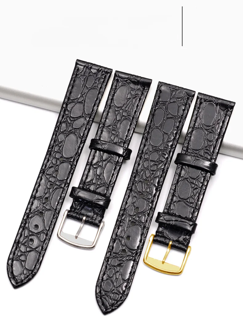 Leather strap for Longines Magnificent and elegant strap 18mm male 13mm female L4L2  ultra-thin Genuine  leather watch band