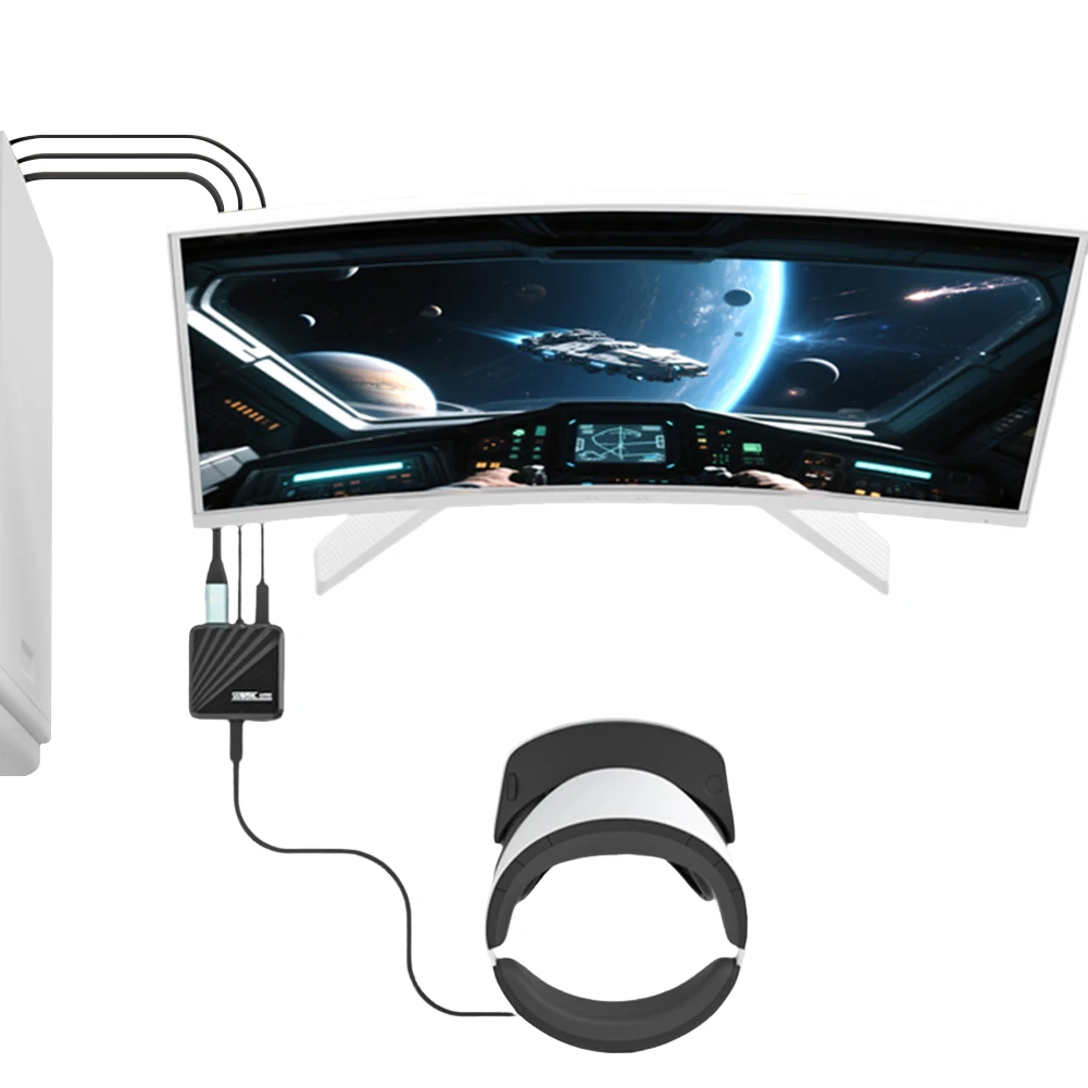 Für PS VR2 PC Adapter Computer Adapter Für PS5 Konsole Für Windows PC Konverter Für Steam VR Spiele Adapter Spiel Zubehör