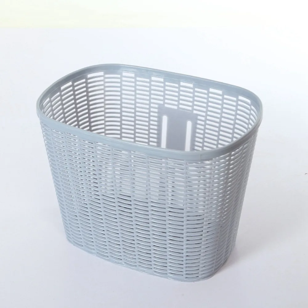 Multicolors Children Bike Basket Hollow 3 Colors Bicycle Storage Bag Plastic Student Front Basket Rear Cycling Accessories
