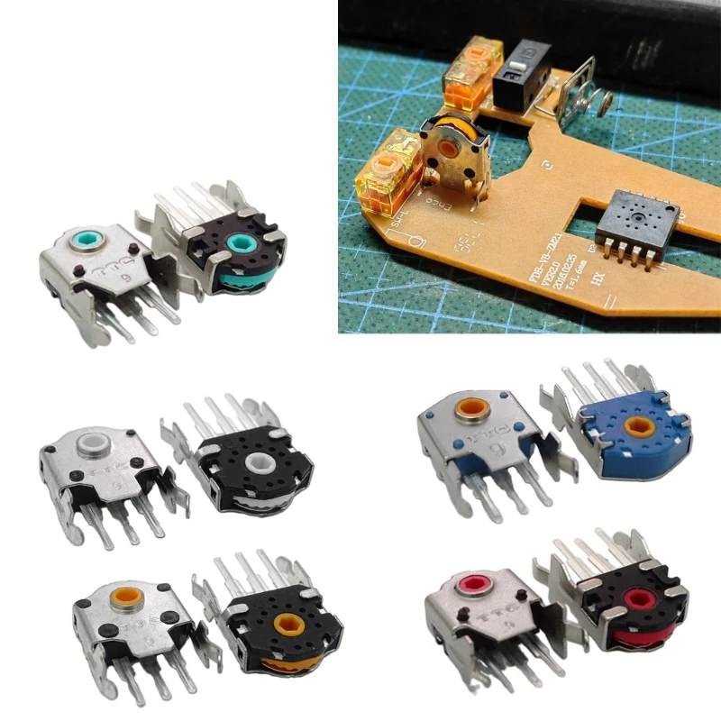 M17B 2 Miếng TTC 9mm Chuột Bộ Mã Hóa Bánh Xe Bộ Giải Mã cho G403 G603 G703 Chuột