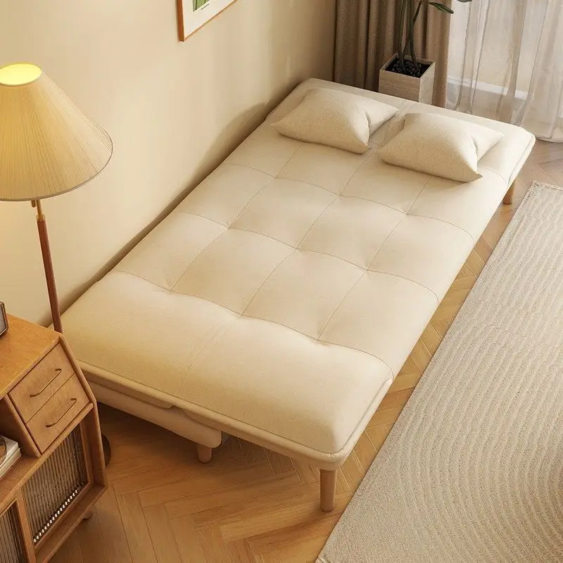

Small apartment savior foldable sofa bed rental room living room bedroom folding solid wood dual-purpose sofa apartment