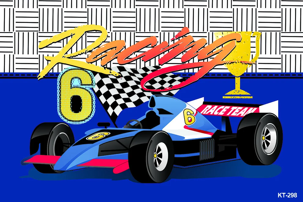 Carro de corrida temático aniversário pano de fundo menino crianças feliz aniversário fundo decoração pronto, conjunto, ir crianças bolo mesa foto tiro