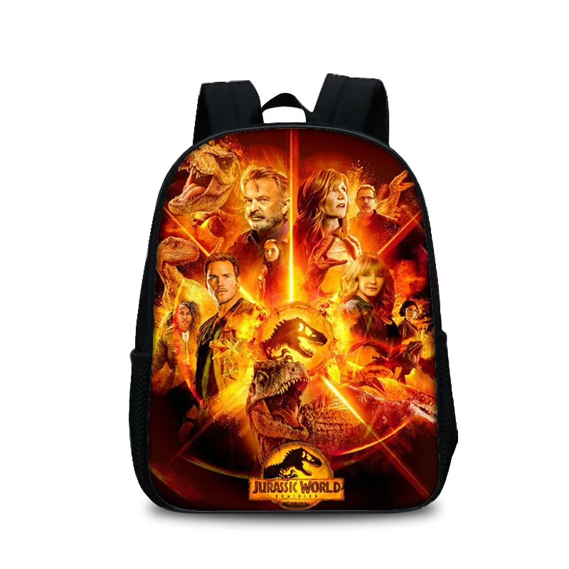 12inch Jurassic Park Movie School Bags kindergarten Small Dinosaurs Boys Girls Backpack For 2-5Years Old Kids Mochilas