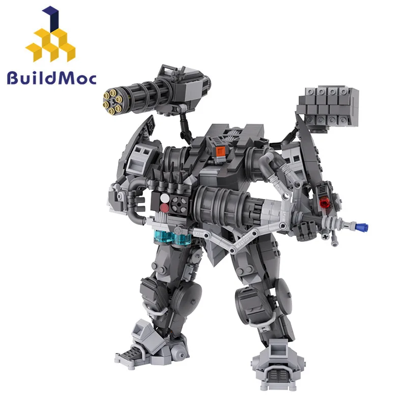 مكعبات بناء روبوت ميكانيكية من BuildMOC MOC موديل MOC- 166168   لعبة تجميعها بنفسك من طوب الميكا الرمادي كهدية للأطفال