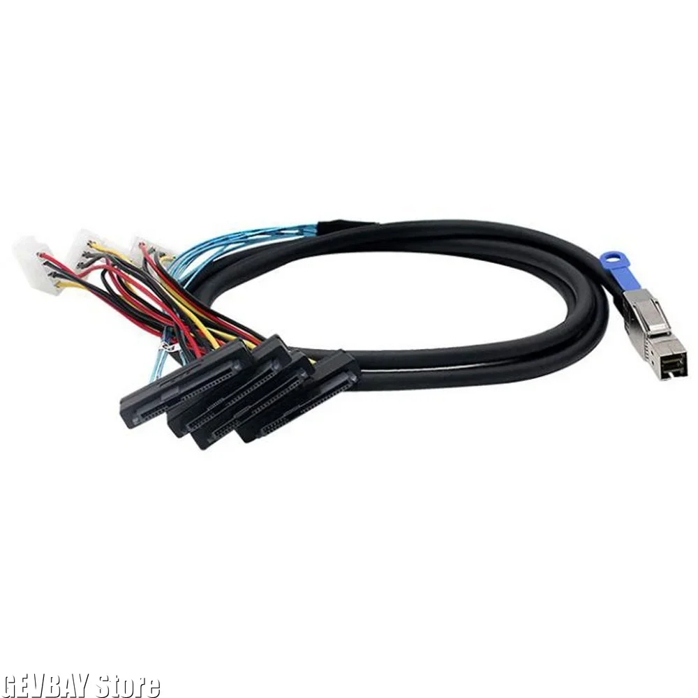 1M 2M G0502 SFF‑8644 to SFF‑8482 Mini SAS External Server Hard Drive Cable Special Cord for Server Switch Computer Accessory