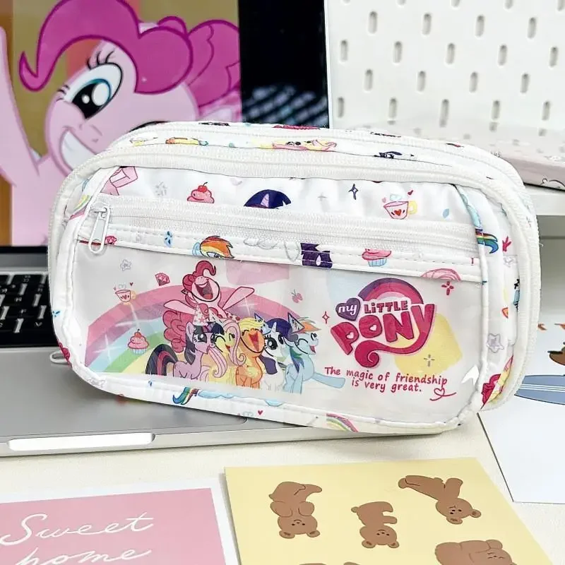 My Little Pony Ita Bag Pencil Case Large Capacity Multi Layer Organizer Cute Cartoon Design For School College