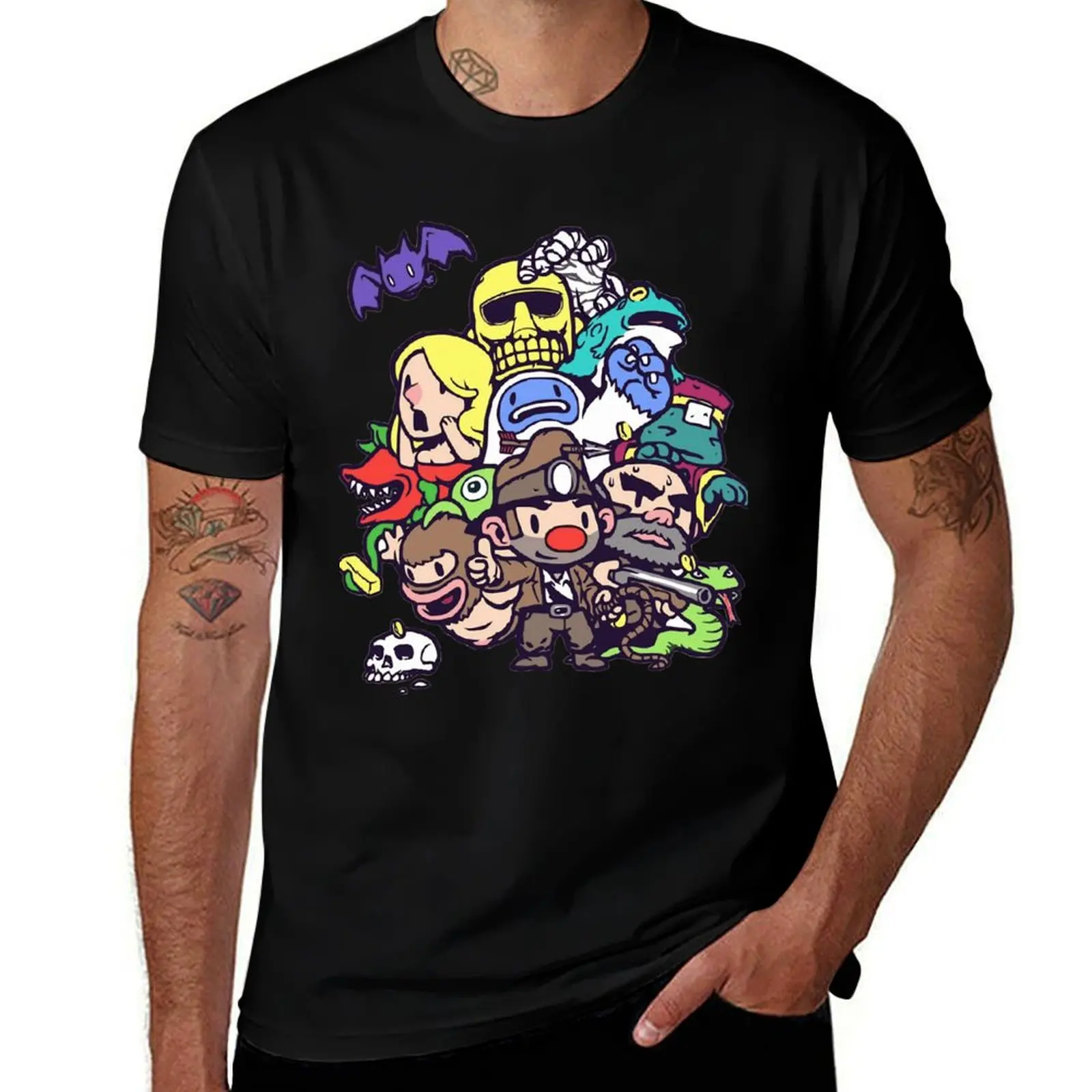 Spelunky Gang , spelunky, spelunky 2, walls are shifting, videogame, video, indie, game, indi T-Shirt