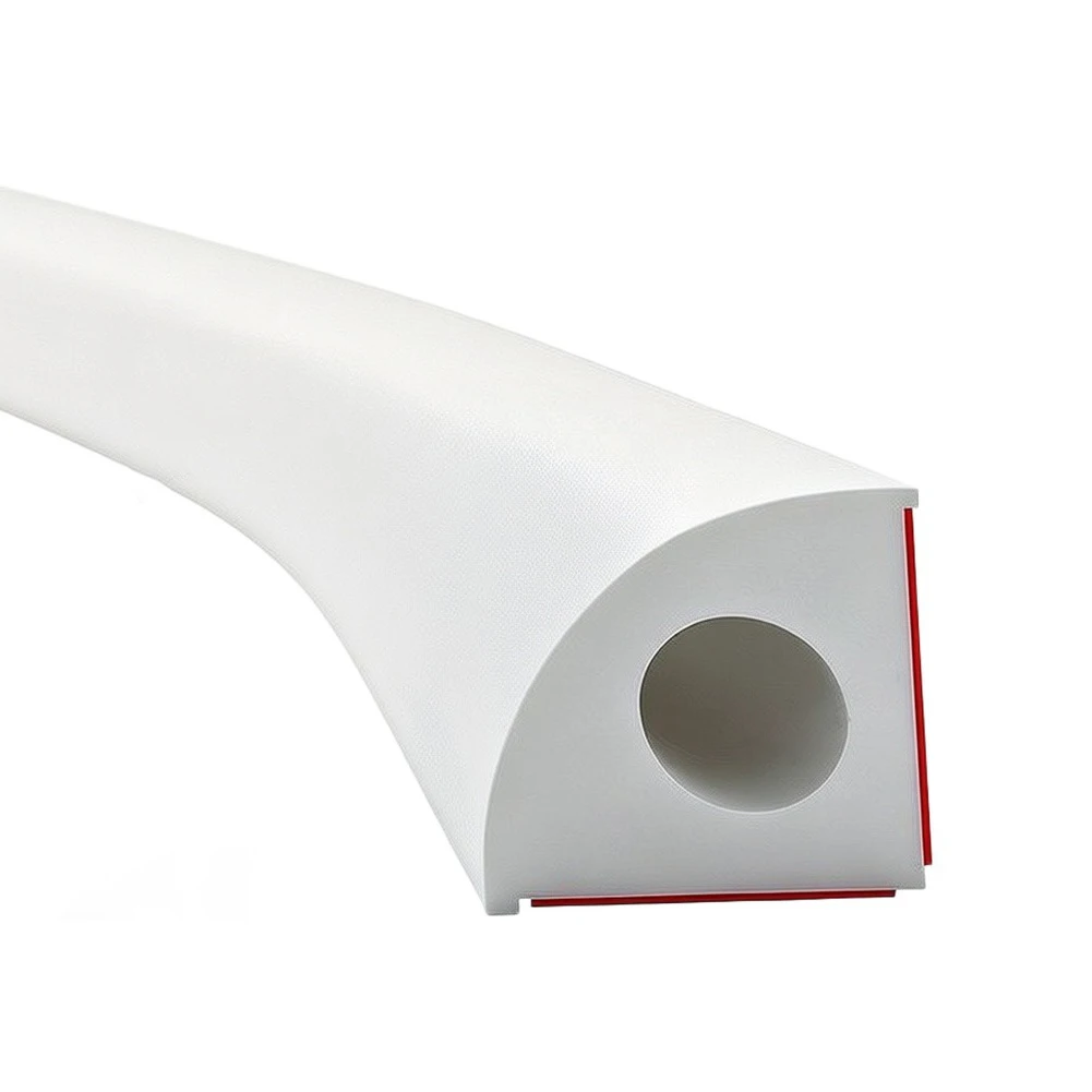White TPE Gap Seal Strip 15MM x 15MM for Shower Enclosure Sink Countertop Wall Corner Water Stopper Trim Bathroom Kitchen