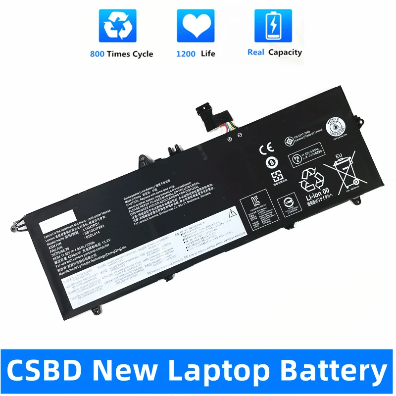 CSBD New L18M3PD1 L18C3PD2 Laptop Battery For Lenovo ThinkPad T14S T490S T495S Series L18C3PD1 L18L3PD1 L18M3PD2 02DL013 02DL01