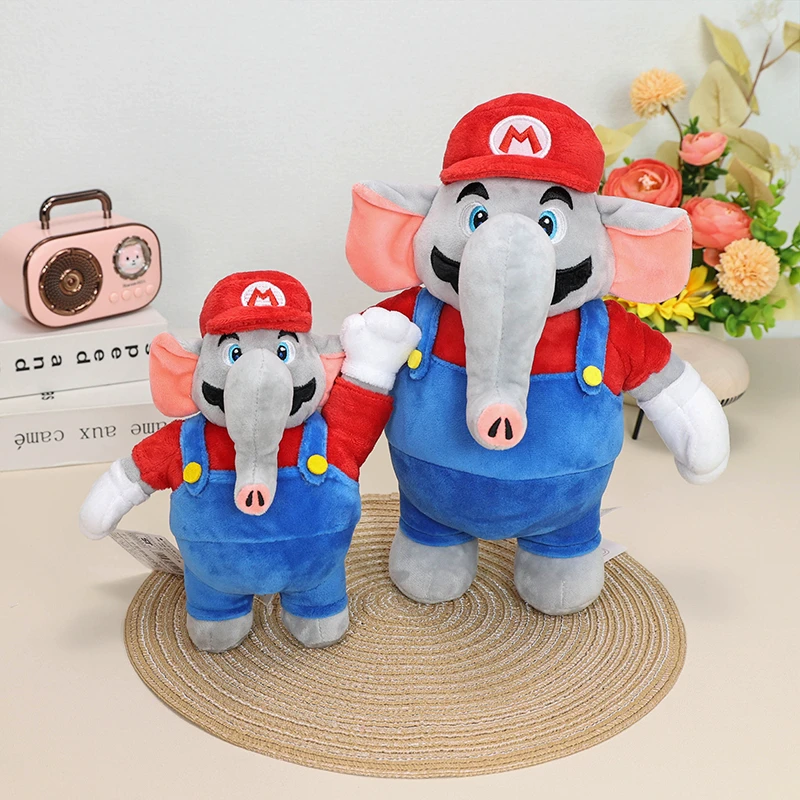 Kawaii Elephant Mario Luigi Toad Princess Peach Soft Plush Toys Ninji Princess Daisy Toadette Stuffed Animals Peluche Dolls