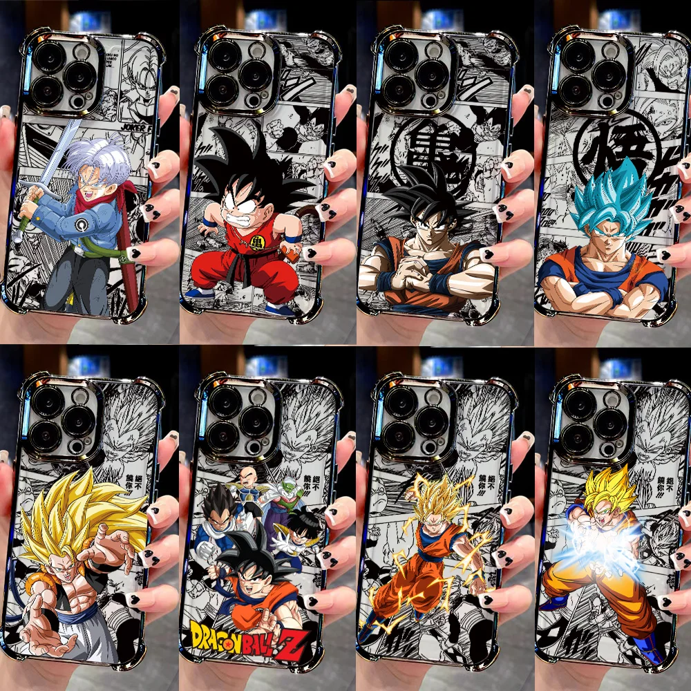 Funda Protectora para Teléfono con Diseño de Goku y Dragon Ball, Anti-Caídas con Airbag, para Google Pixel 10a, 10, 9, 8, 7, 9a, 8a, 7a Pro XL 5G