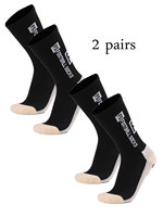 2 pairs of new FS mid length football socks for sports training and competition, with anti slip, breathable and thickened socks