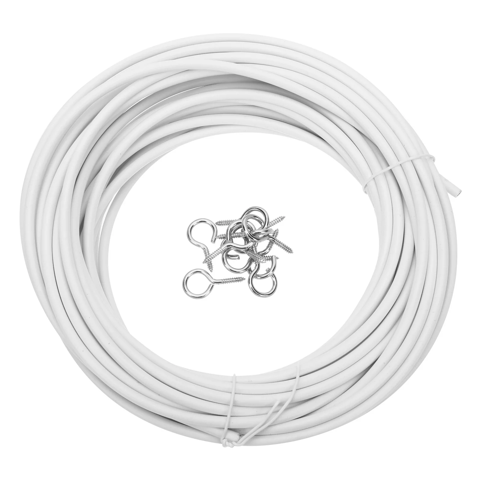 

1Set Spring Wire Curtain Accessories Hanging System for Windows Pictures DIY Home Garden Decor Curtain Wire