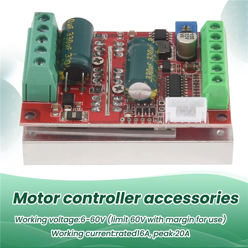 AAAEL-3X DC 6-60V 400W BLDC Dreiphasiger bürstenloser DC-Motorcontroller PWM Hall Motor Control Driver Board 12V 24V 48V