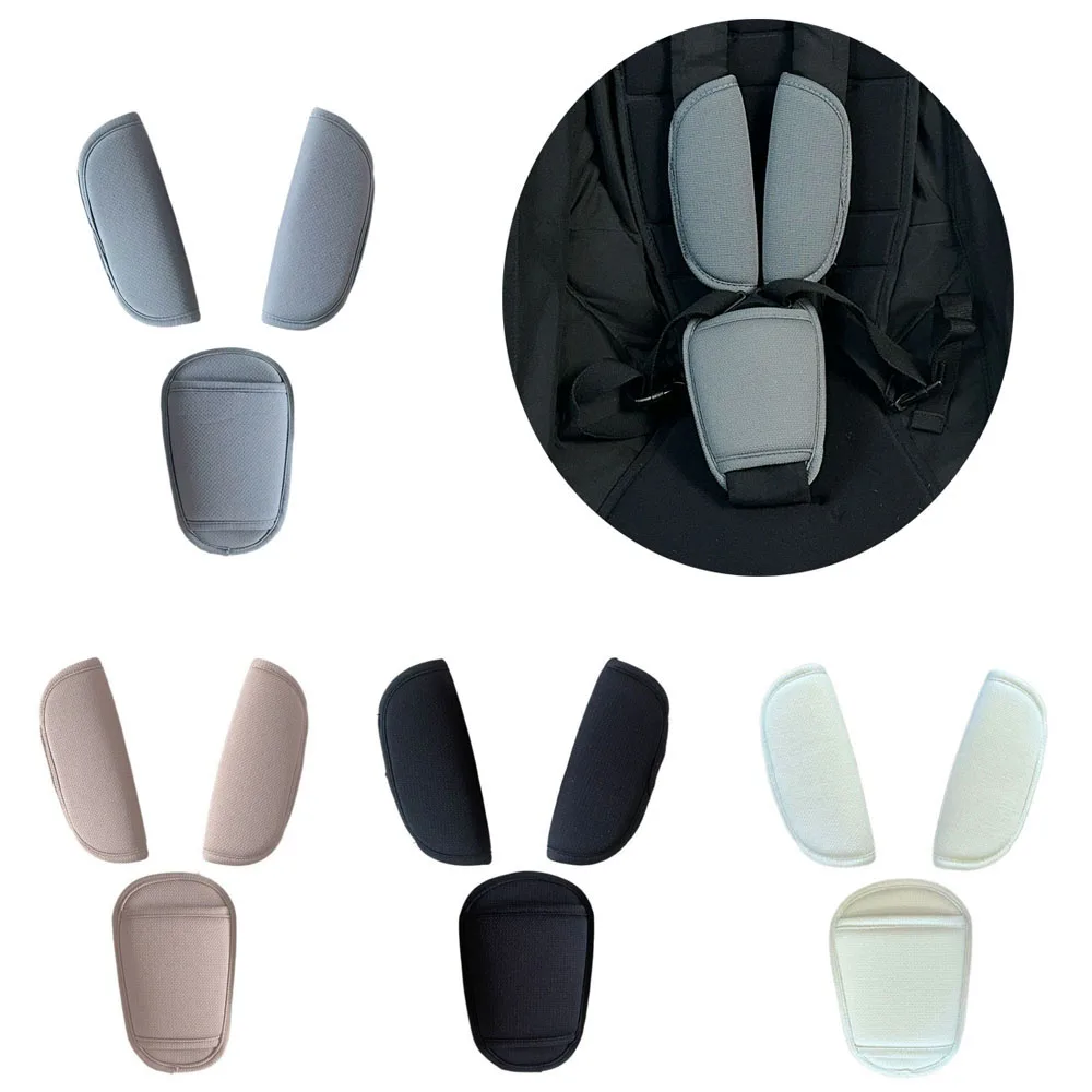 Stroller Shoulder Pad Inafnt  Car Seat Strap Pads for Baby Kids Soft Seat Belt Cover Crotch Pad for Pushchair Strollers