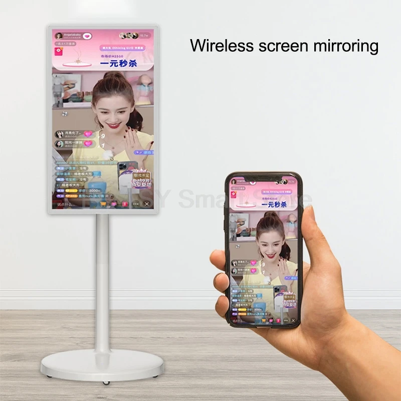 Popolare display multi-dimensione Touch Screen portatile Smart TV Monitor mobile per conferenze interne per giochi dal vivo con supporto da pavimento